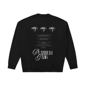 PLATINUM GANG Drop Shoulder Crewneck Sweatshirt